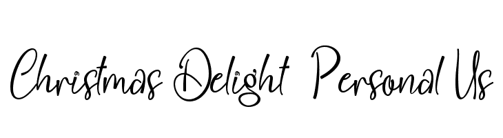 Christmas Delight - Personal Us  フリーフォントのダウンロード