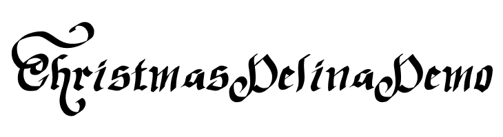 Christmas Delina Demo フリーフォントのダウンロード