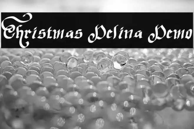 Christmas Delina Demo Font examples