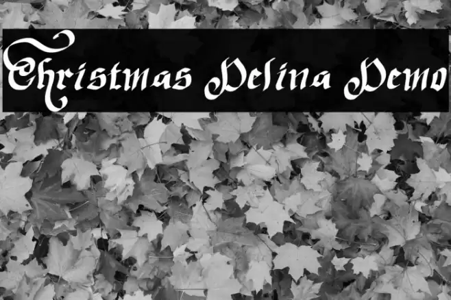 Christmas Delina Demo Font examples