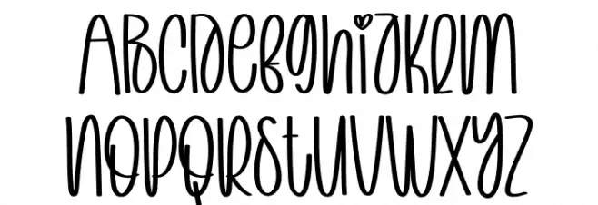 Christmas Designer 字体 大写