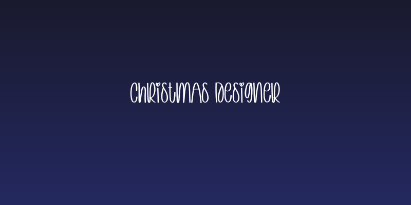 Christmas Designer Social Header