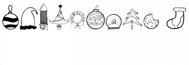 Christmas Dingbat Caratteri ALTRI CARATTERI