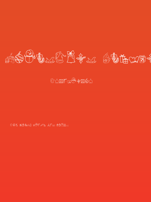 Christmas Dingbat Poster