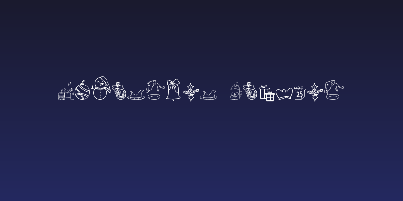 Christmas Dingbat Social Header