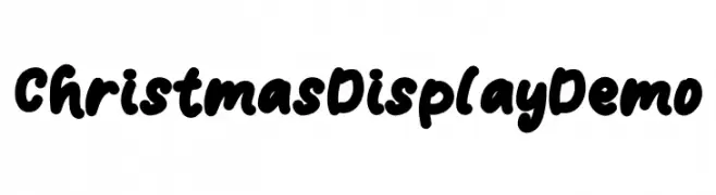Christmas Display Demo les polices de caractères gratuit télécharger