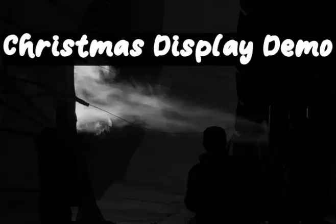 Christmas Display Demo フォント examples