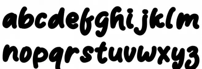 Christmas Display Demo フォント 小文字