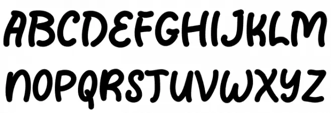 Christmas Donuts Demo Caratteri MAIUSCOLE