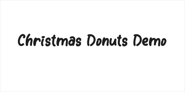 Christmas Donuts Demo Logo