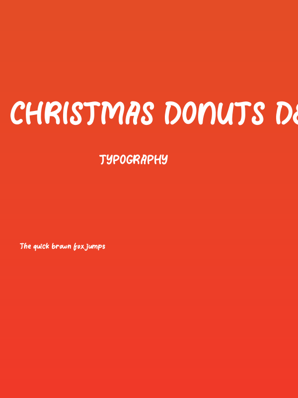 Christmas Donuts Demo Poster