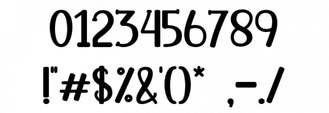 Christmas Energy Font OTHER CHARS