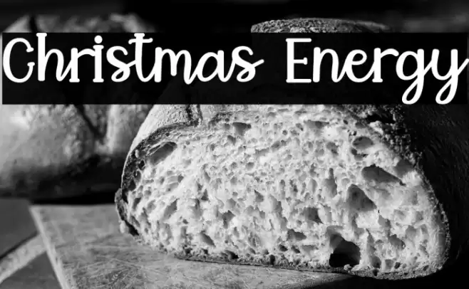 Christmas Energy Font examples