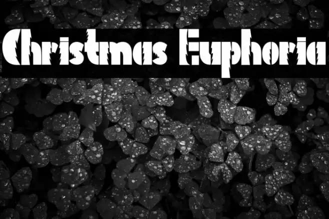 Christmas Euphoria Font examples