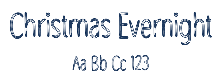 Christmas Evernight Font Preview