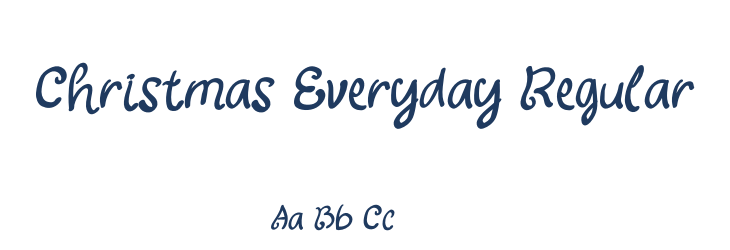 Christmas Everyday Regular Font Preview