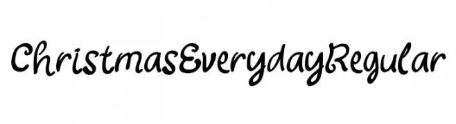 Christmas Everyday Regular les polices de caractères gratuit télécharger