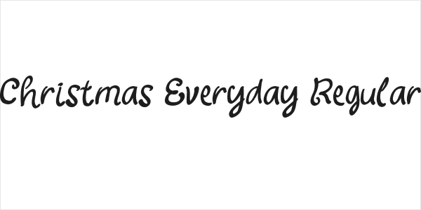 Christmas Everyday Regular Logo