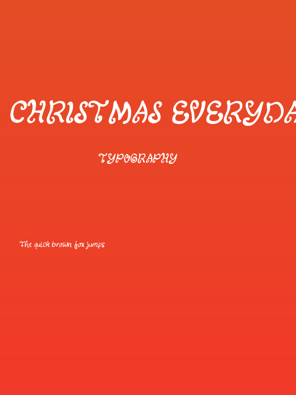 Christmas Everyday Regular Poster