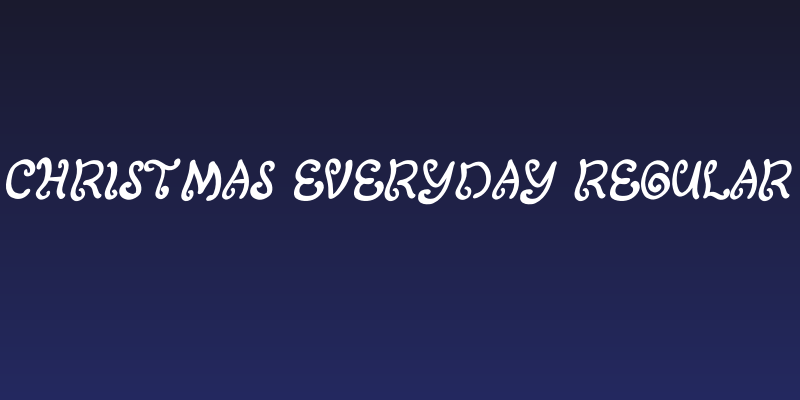 Christmas Everyday Regular Social Header