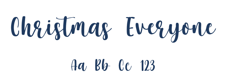 Christmas Everyone Font Preview