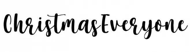 Christmas Everyone les polices de caractères gratuit télécharger
