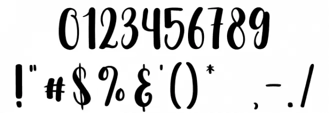 Christmas Everyone Font OTHER CHARS