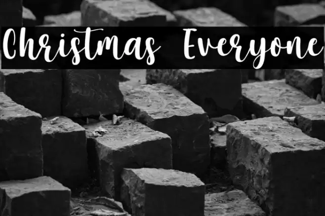 Christmas Everyone Font examples