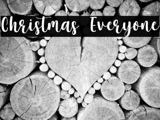 Christmas Everyone Font examples