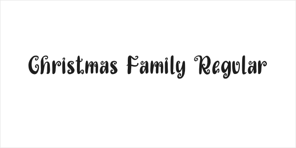 Christmas Family Regular Logo