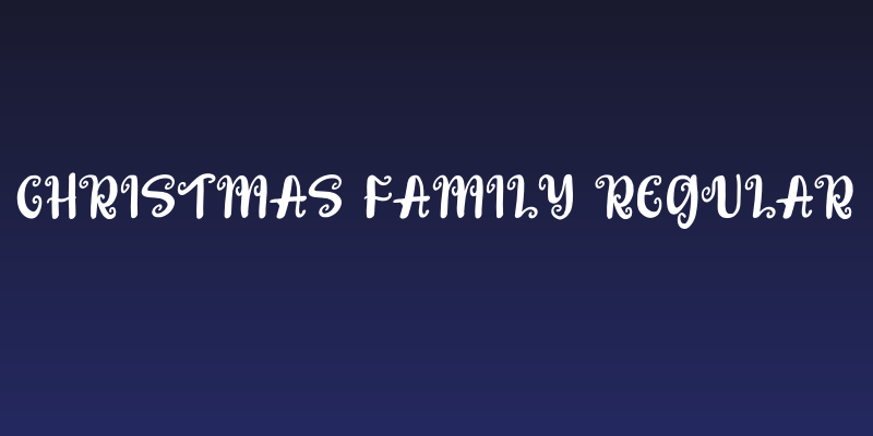 Christmas Family Regular Social Header