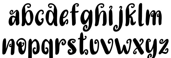 Christmas Family Regular Font LOWERCASE