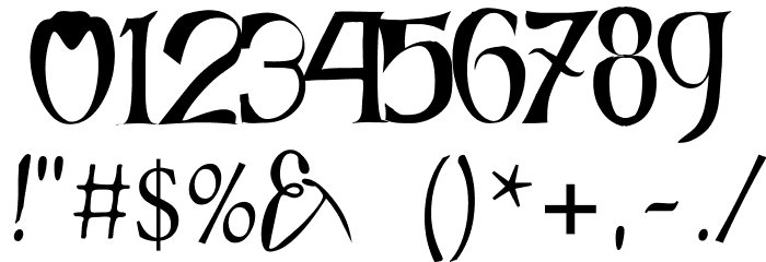 Christmas Fancy Font OTHER CHARS