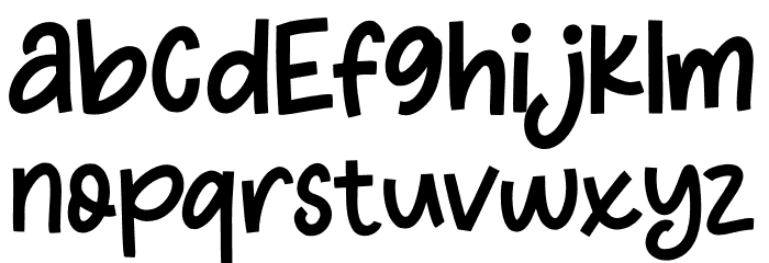Christmas Farmhouse Font LOWERCASE