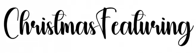 Christmas Featuring les polices de caractères gratuit télécharger