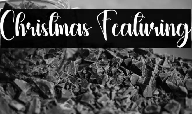 Christmas Featuring Font examples