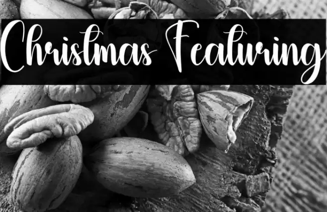 Christmas Featuring Font examples