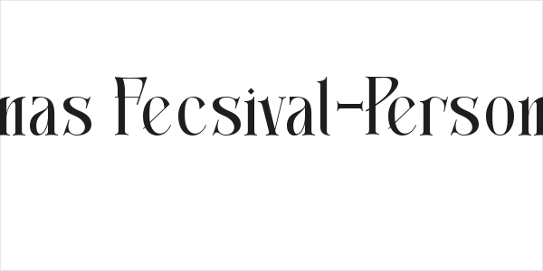 Christmas Fecsival-Personal use Logo