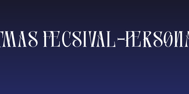 Christmas Fecsival-Personal use Social Header