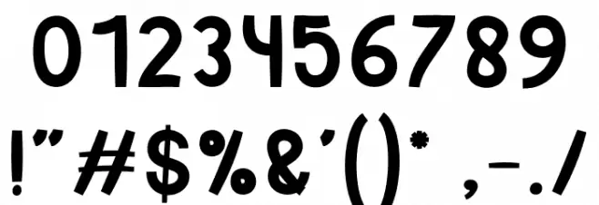 Christmas Firewood Font OTHER CHARS