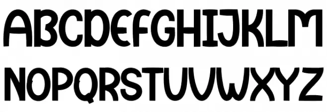 Christmas Firewood Caratteri MAIUSCOLE