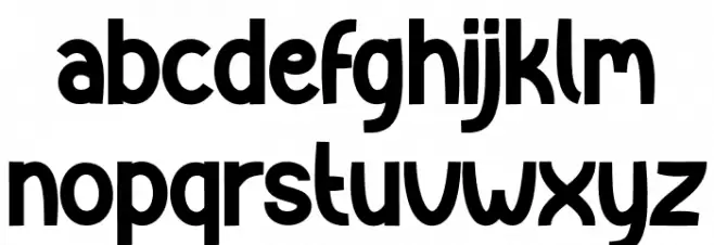 Christmas Firewood Caratteri MINUSCOLO