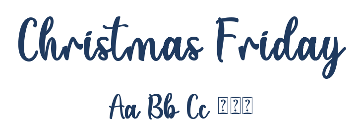 Christmas Friday Font Preview