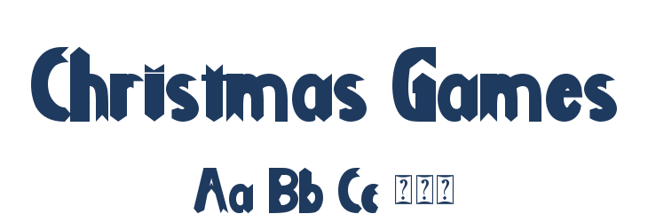 Christmas Games Font Preview