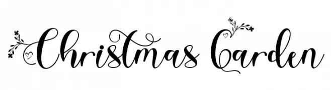 Christmas Garden les polices de caractères gratuit télécharger
