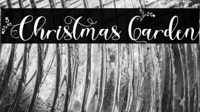 Christmas Garden Font examples