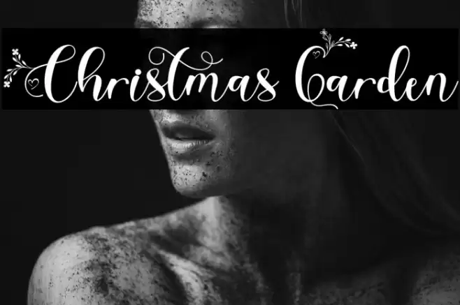 Christmas Garden Font examples