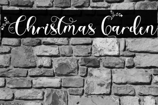 Christmas Garden Font examples