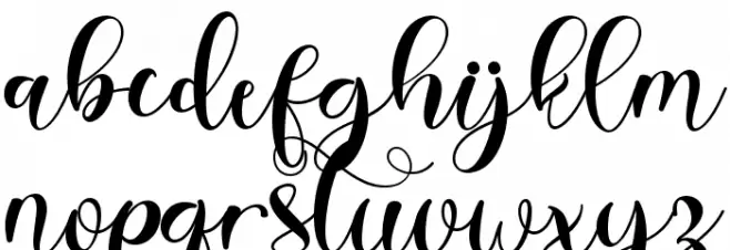 Christmas Garden Font LOWERCASE