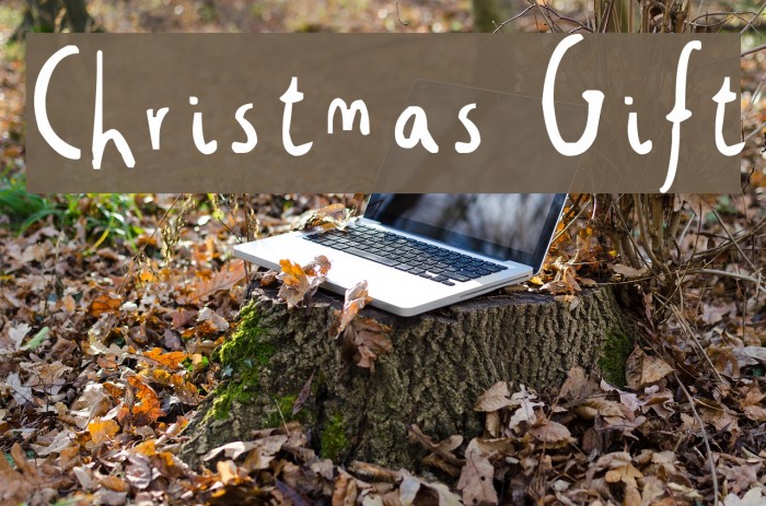 Christmas Gift Font examples